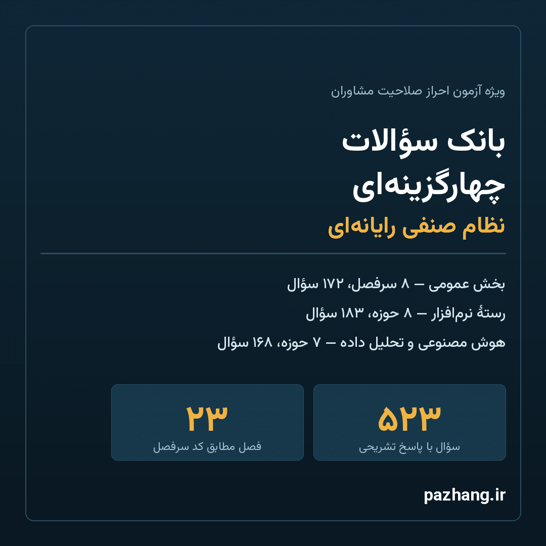 cover-1080x1080 نمونه سوالات آزمون مشاوران نظام صنفی رایانهای | نرم افزار و هوش مصنوعی - Image 1